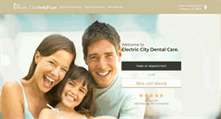 Desktop Screenshot of electriccitydentalcare.com